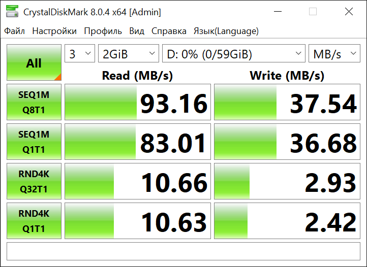 SanDisk Ultra тесты с картридером PCI-E Realtek RTS525A SanDisk Ultra тесты с картридером PCI-E Realtek RTS525A