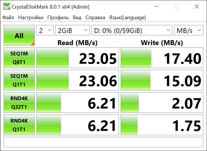 SanDisk Ultra тесты с картридером PCI-E Realtek RTS522A SanDisk Ultra тесты с картридером PCI-E Realtek RTS522A