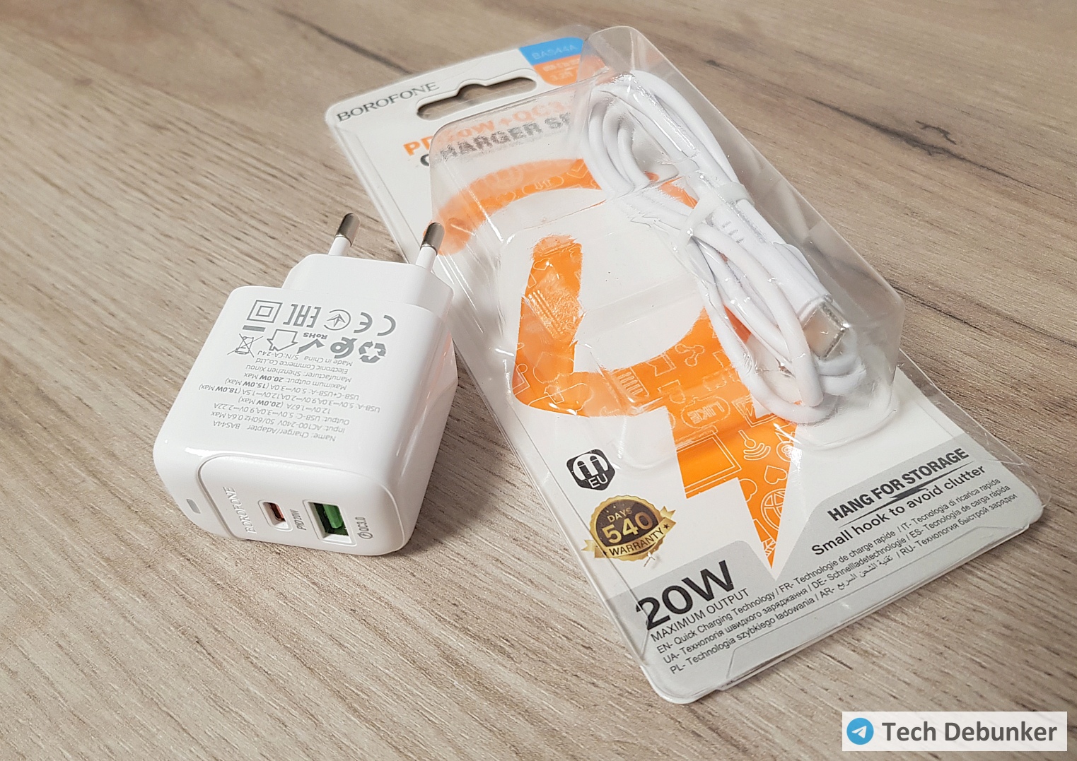 Borofone BAS44A (20 Вт) — упаковка Borofone BAS44A (20 Вт) — упаковка