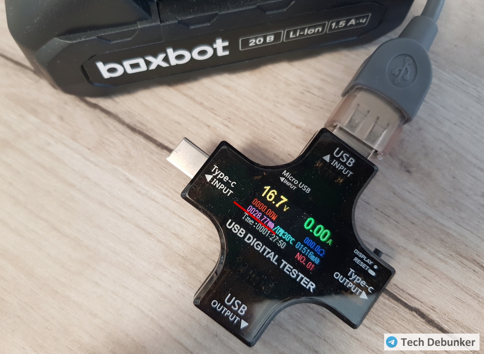 Boxbot CD-2015BL — тест емкости аккумулятора Boxbot CD-2015BL — тест емкости аккумулятора