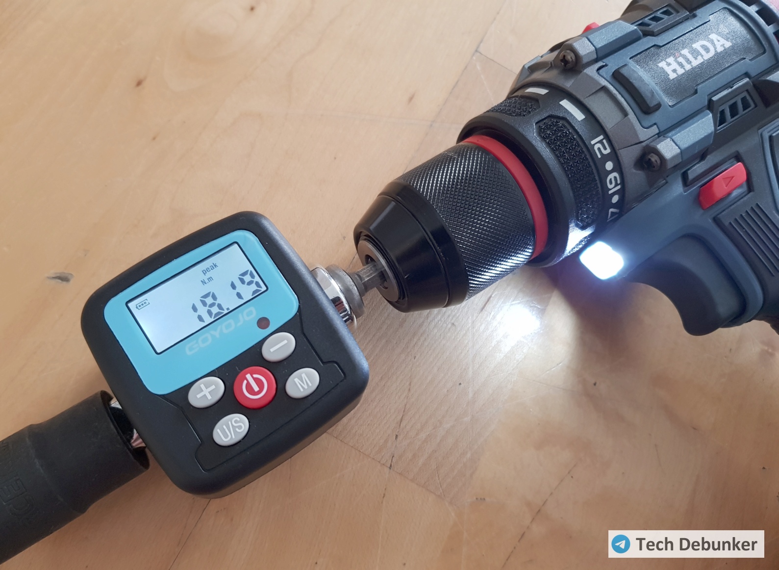 HiLDA 21V — тест крутящего момента HiLDA 21V — тест крутящего момента