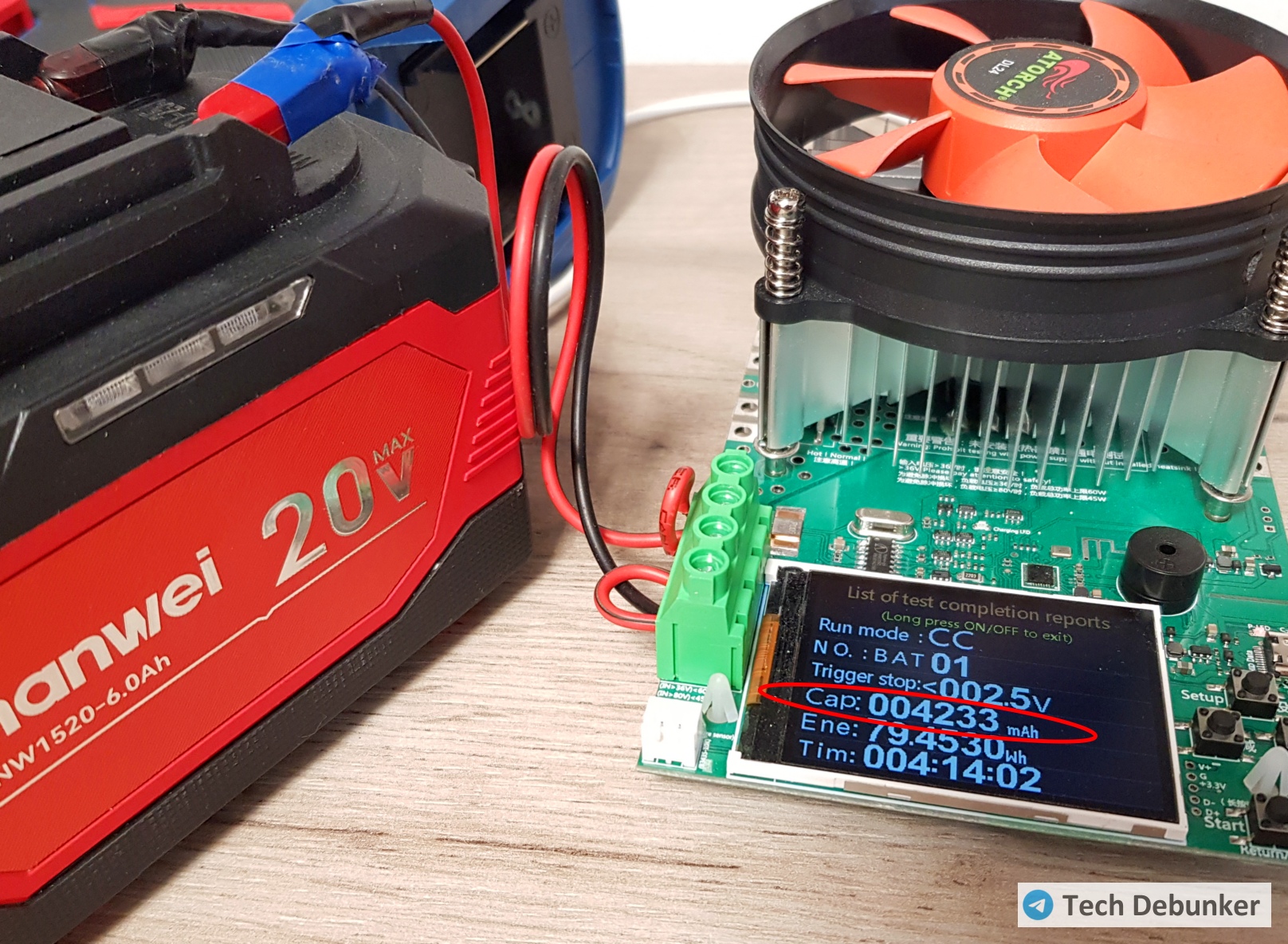 Nanwei 8218C – тест аккумулятора Nanwei 8218C – тест аккумулятора